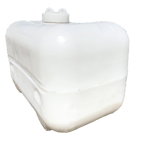 450-LITER WITTE POLYETHYLEEN VOEDSELTANK