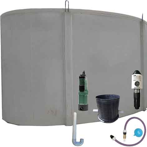 PACK 15,000L COMFORT TRIDENT + 15,000L CONCRETE TANK